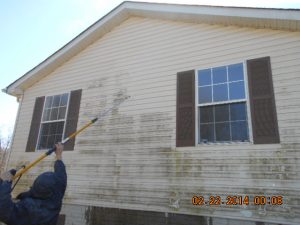 External cleaning of a Maryland foreclosed home