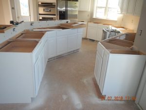 New cabinets in a Maryland foreclosed home