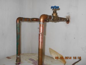 Emergency pipe repair in a Maryland foreclosed home
