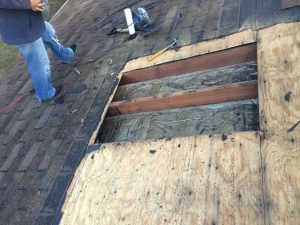 Roof repair of a Maryland foreclosed home