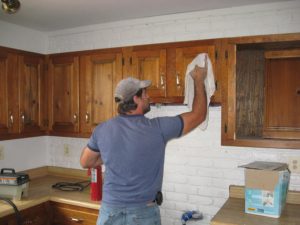 Sales cleaning at a Maryland foreclosed home