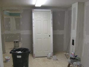 Installation of new drywall to a Maryland foreclosed home