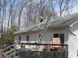 Roof repair to a Maryland foreclosed home