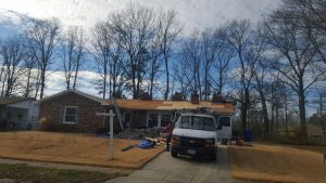 Roof repair of a Maryland foreclosed home